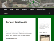 Tablet Screenshot of parslowlandscapes.co.uk